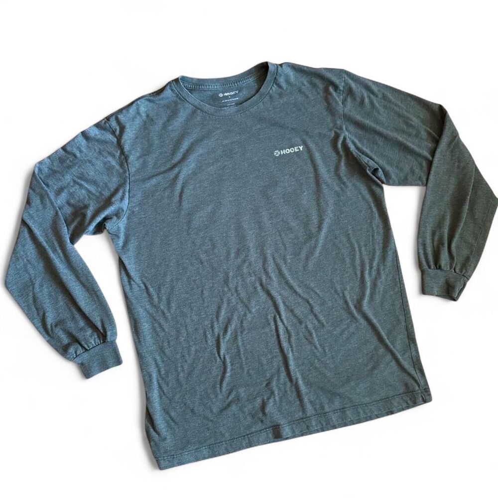 Hooey Western Wear Men's Long Sleeve Green Shirt XL